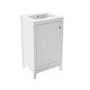 500mm White Freestanding Vanity Unit with Basin - Kinsley 