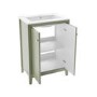 600mm Green Freestanding Vanity Unit with Basin - Kinsley 