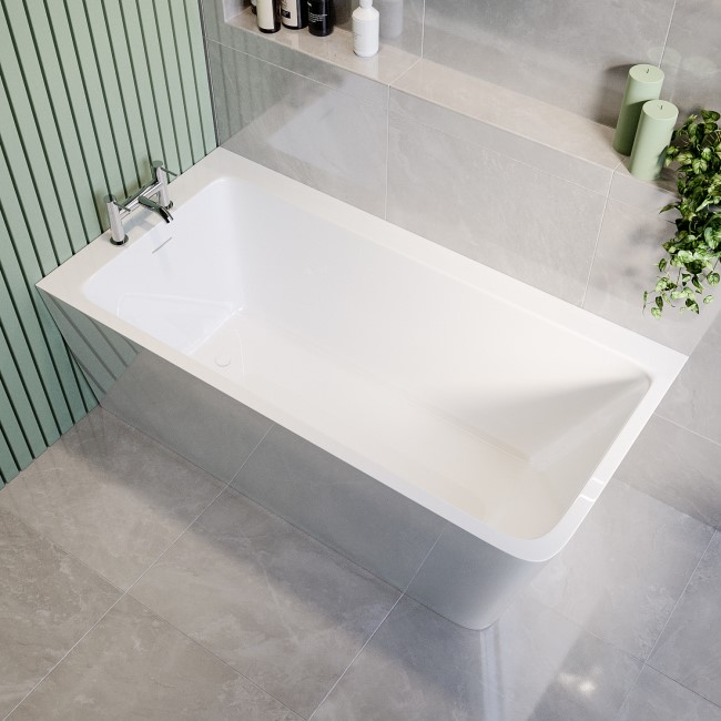 Freestanding Single Ended Left Hand Corner Bath 1500 x 740mm - Kona