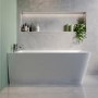 Freestanding Single Ended Left Hand Corner Bath 1500 x 740mm - Kona