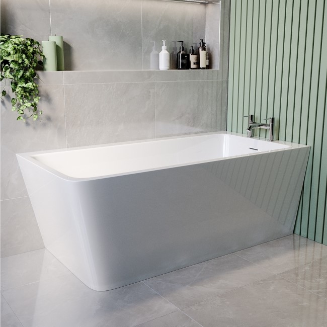 Freestanding Single Ended Right Hand Corner Bath 1500 x 740mm - Kona