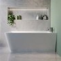 Freestanding Single Ended Right Hand Corner Bath 1500 x 740mm - Kona