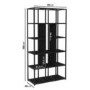 Matt Black Office Desk with Two Bookcase Set - Larsen