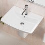 Modern Semi Pedestal Basin 556mm- Laurel