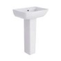 Close Coupled Toilet and Full Pedestal Basin Bathroom Suite - Laurel