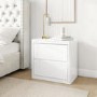 White Pair of Bedside Tables - Lexi