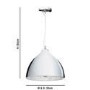 Chrome Dome Pendant Light Mosaic Inner - Eli