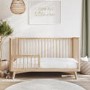 Wooden Convertible 3-in-1 Cot Bed and Mattress 140 x 70 cm - Luna