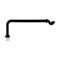 Matt Black Traditional Exposed Shallow Seal Bath Trap & Pipe - Park Royal