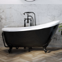 Matt Black Exposed Bath Waste & Matt Black Exposed Bath Trap - Park Royal