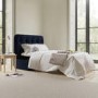 Single Guest Bed in a Box with Mattress in Navy Velvet - Myles