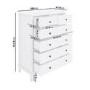 Kids White Painted Chest of 6 Drawers - Marlowe