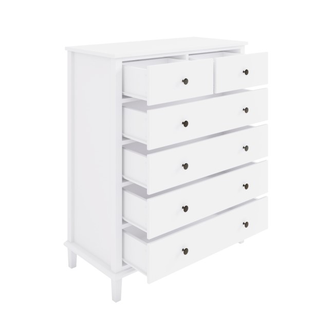 Kids White Painted Chest of 6 Drawers - Marlowe