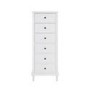 Kids Tall Chest of Drawers in White - Marlowe