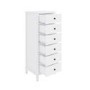 Kids Tall Chest of Drawers in White - Marlowe