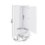 Kids White Single Wardrobe with Drawer - Marlowe