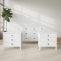 White 3 Piece Bedroom Furniture Set - Marlowe