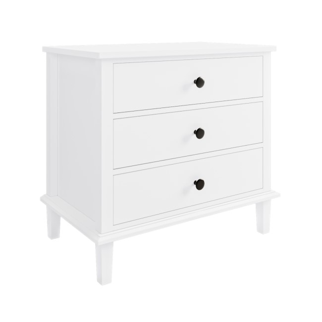 White 3 Piece Bedroom Furniture Set - Marlowe