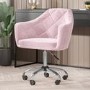 Pink Velvet Chesterfield Dressing Table Chair - Marley