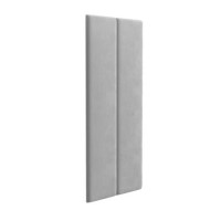 Upholstered Wall-Mounted Headboard Panels in Grey Velvet - Set of 2 - Neve