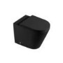 Matt Black Wall Hung Rimless Toilet with Soft Close Seat - Newport