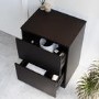 600mm Black Countertop Vanity Unit - Palma