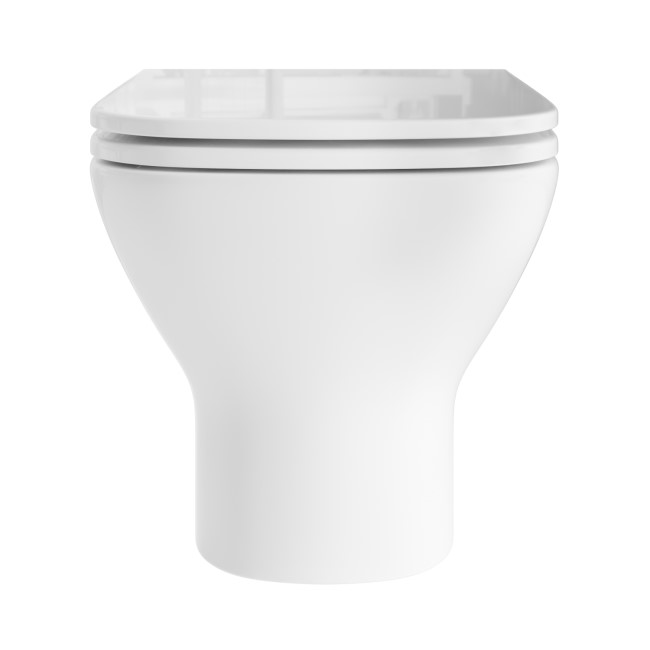 Wall Hung Rimless Toilet with Soft Close Seat - Palma