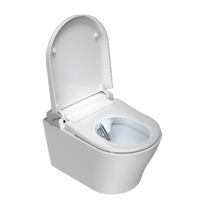 Wall Hung Smart Bidet Japanese Toilet with Heated Seat - Purificare