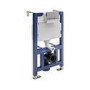 Palma Wall Hung Toilet 820mm Pneumatic Frame & Cistern & Chrome Flush Plate