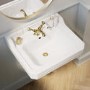 Traditional Semi Pedestal 1 Tap Hole Basin 570mm - Ripley