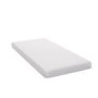 White Convertible Cot Bed with Drawer and Changer and Mattress 140 x 70 cm - Roscoe