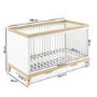 2 Piece Nursery Furniture Set with Cot Bed and Changing Table in White - Rue