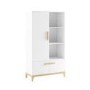 3 Piece Nursery Furniture Set in White and Pine - Rue