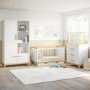 3 Piece Nursery Furniture Set in White and Pine - Rue