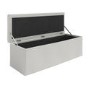 Grey Fabric Double Ottoman Bed with Blanket Box - Safina