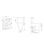 Close Coupled Comfort Height Toilet with Soft Close Seat - Seren