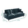 Blue Velvet Sofa Set - Payton