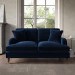 Navy Velvet 2 Seater Sofa - Payton