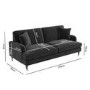 Dark Grey Velvet Sofa Set - Payton