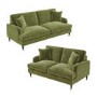 Olive Green Velvet Sofa Set - Payton