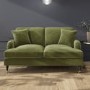 Olive Green Velvet Sofa and Love Seat Set - Payton