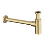 Brushed Brass Round Basin Bottle Trap - Arissa