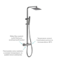 Gunmetal Bathroom Taps Pack With Shower - Zana