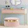 Small Pink Wooden Kids Desk with Storage - Zion