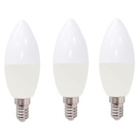 electriQ Smart dimmable colour Wifi Bulb with E14 screw ending - Alexa & Google Home compatible - 3 Pack