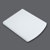 White Square Soft Close Toilet Seat - Tabor