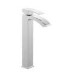 Tall Chrome Mono Basin Mixer Tap - Wave