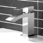 Chrome Cloakroom Mono Basin Mixer Tap - Wave