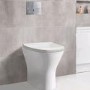 White Round Slim Soft Close Toilet Seat - Portland