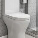 White Round Soft Close Toilet Seat - Portland